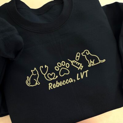 Veterinary Technician Graduation Embroidered Sweatshirt
