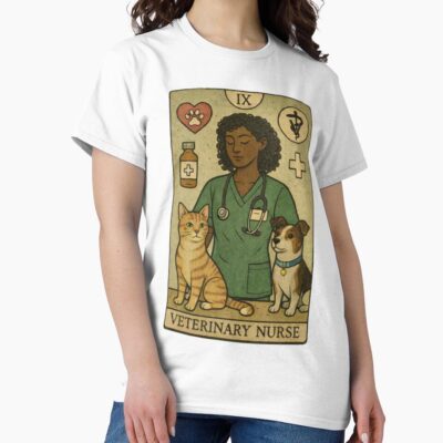 Veterinary Nurse Tarot Card Art T-shirt