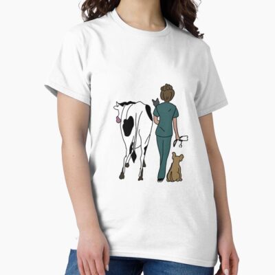 Girl Veterinary Life Design T-shirt