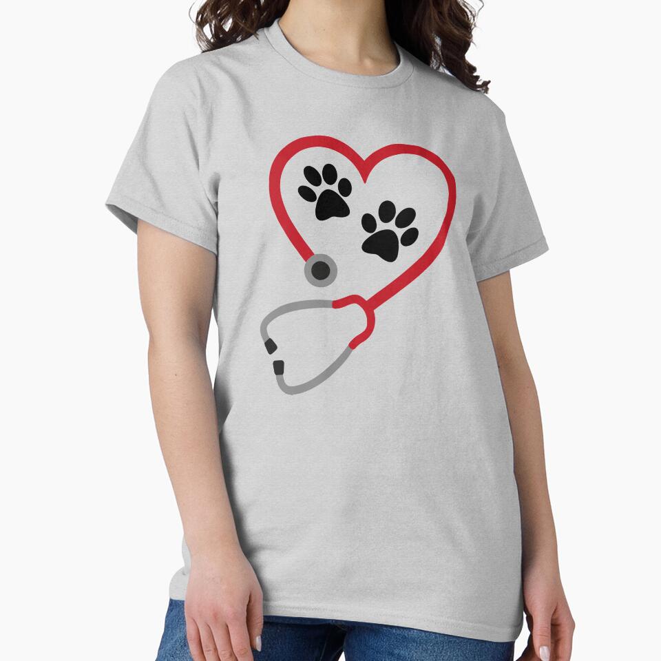 ssrcoclassic_teewomens_02heather_greyfrontproduct_squarex1000 - Vet Gifts UK