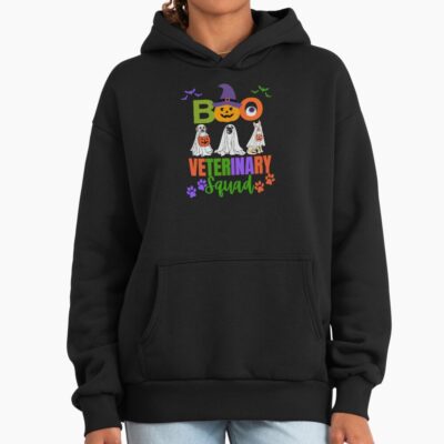 Halloween Boo Veterinary Squad Hoodie
