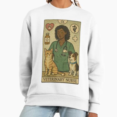 Veterinary Nurse Tarot Card Art Sweatshirt