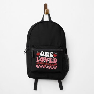 One Loved Veterinarian Retro Saying Backpack