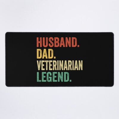 Husband Dad Veterinarian Legend Life Mouse Pad